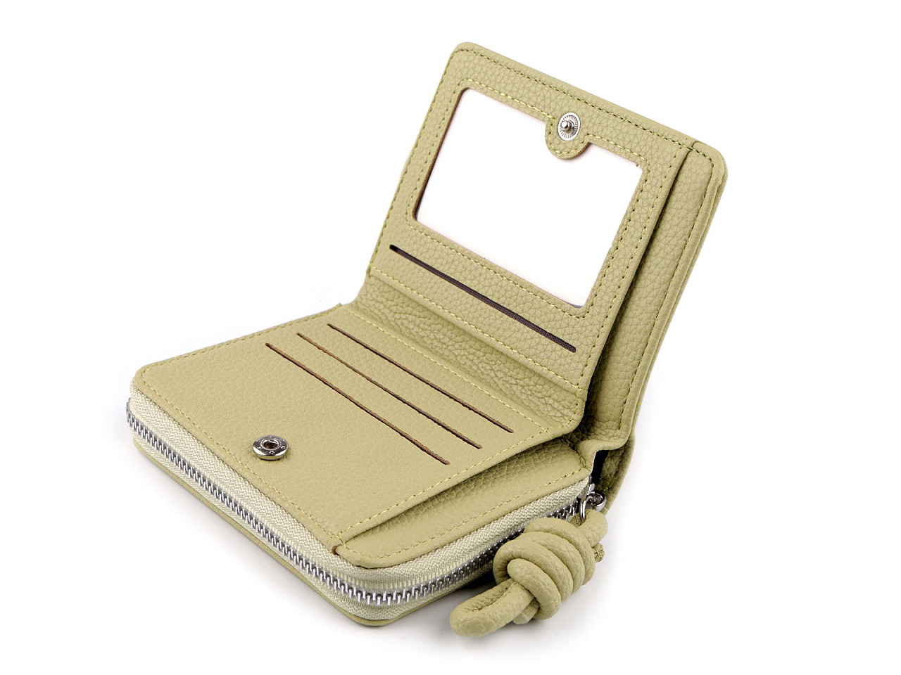 Portofel de dama 9x12 cm - Bej deschis (1 Bucată)