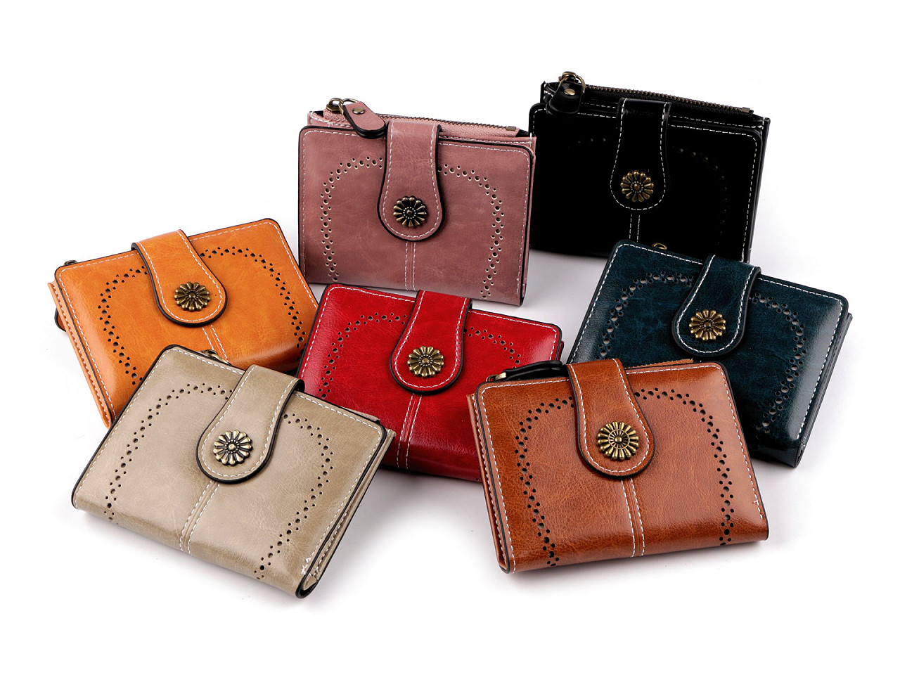 Portofel de dama 9x12 cm - Taupe (1 Bucată)