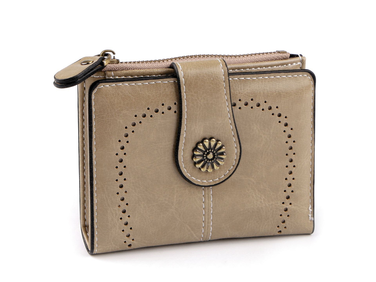 Portofel de dama 9x12 cm - Taupe (1 Bucată)