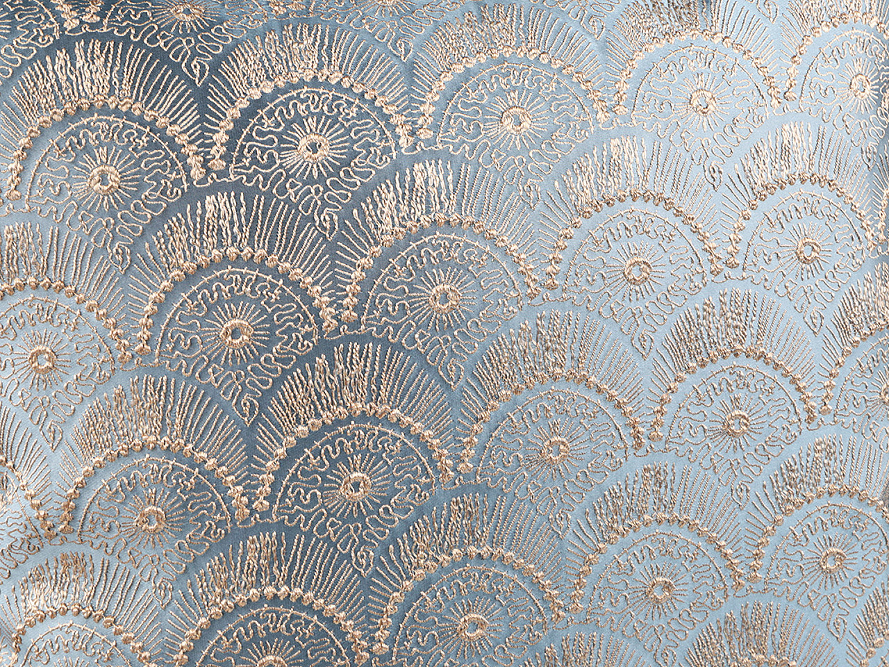 Fata de perna brodata 45x45 cm - Bej deschis (2 Bucăți)