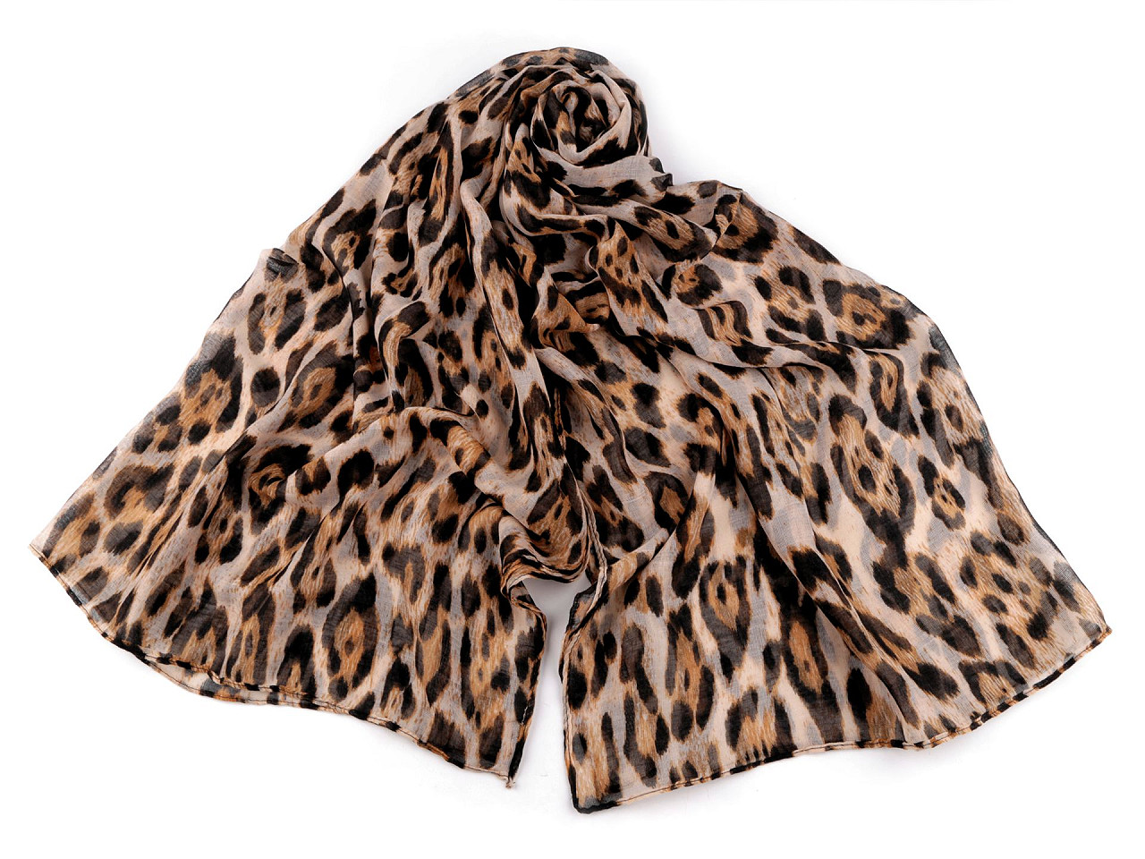 Esarfa de vara animale 90x175 cm - Maro (1 Bucată)