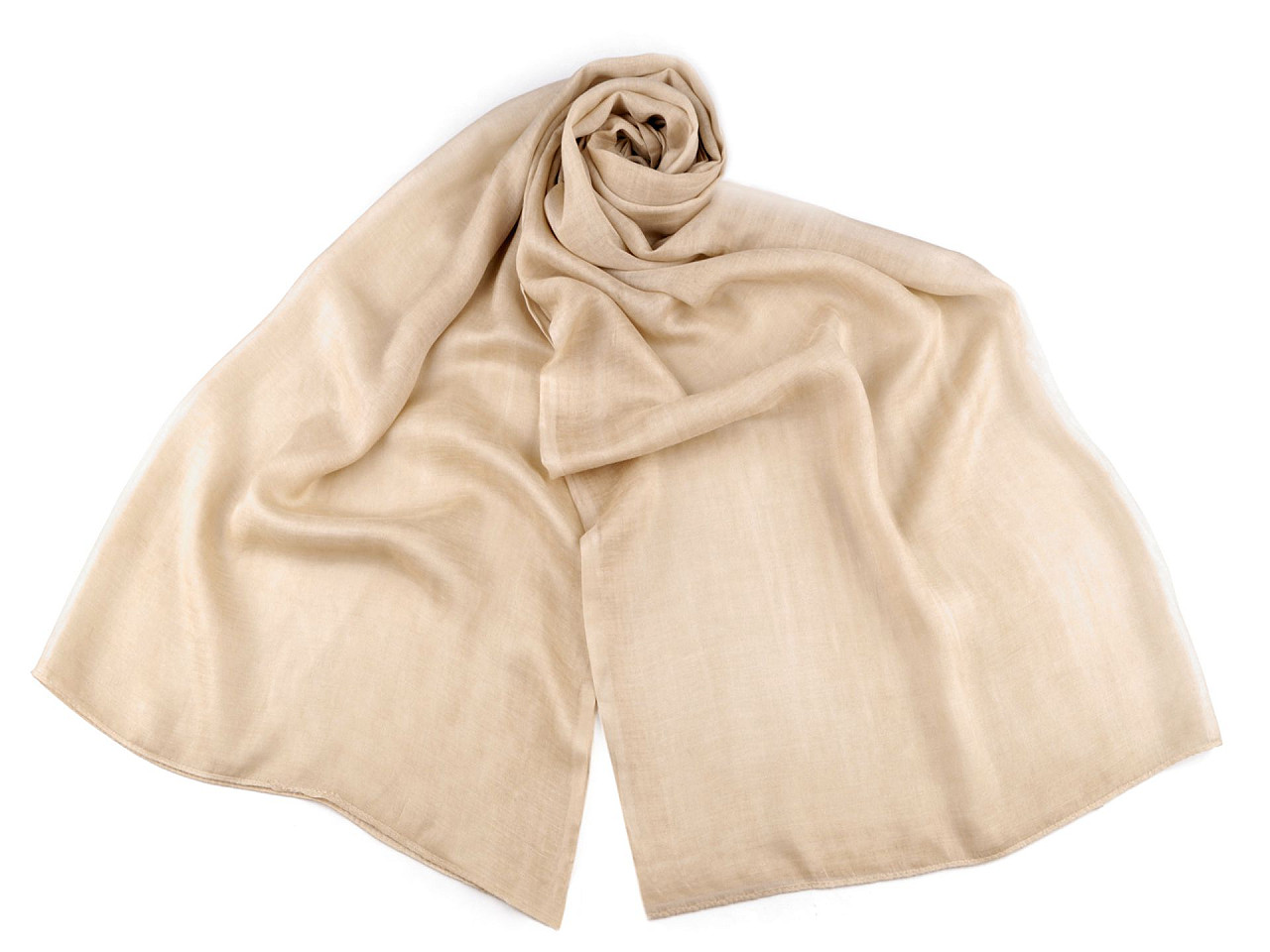 Eșarfă de vară / șal melange viscoză 80x210 cm - Bej (1 Bucată)