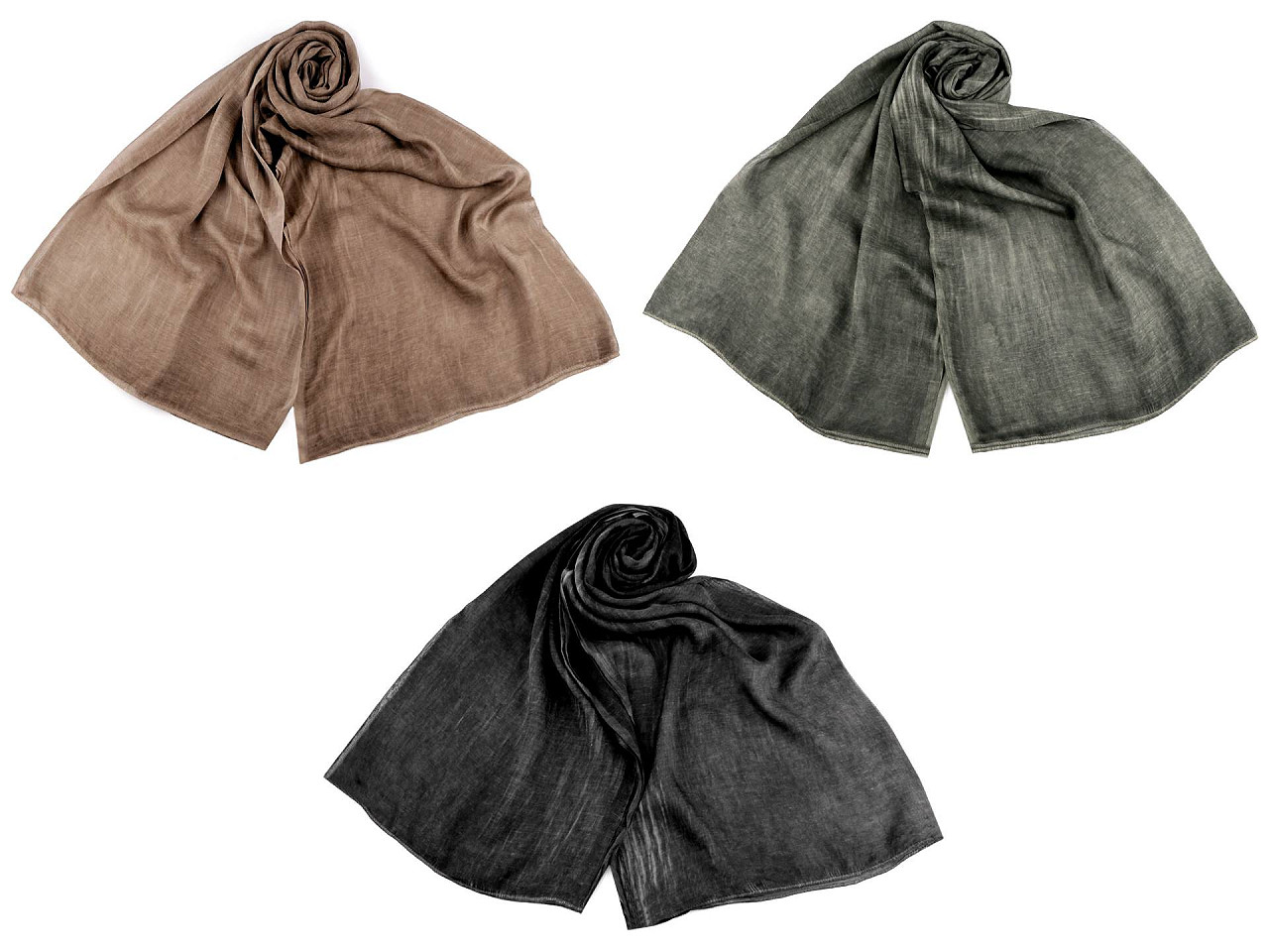 Eșarfă de vară / șal melange viscoză 80x210 cm - Bej (1 Bucată)