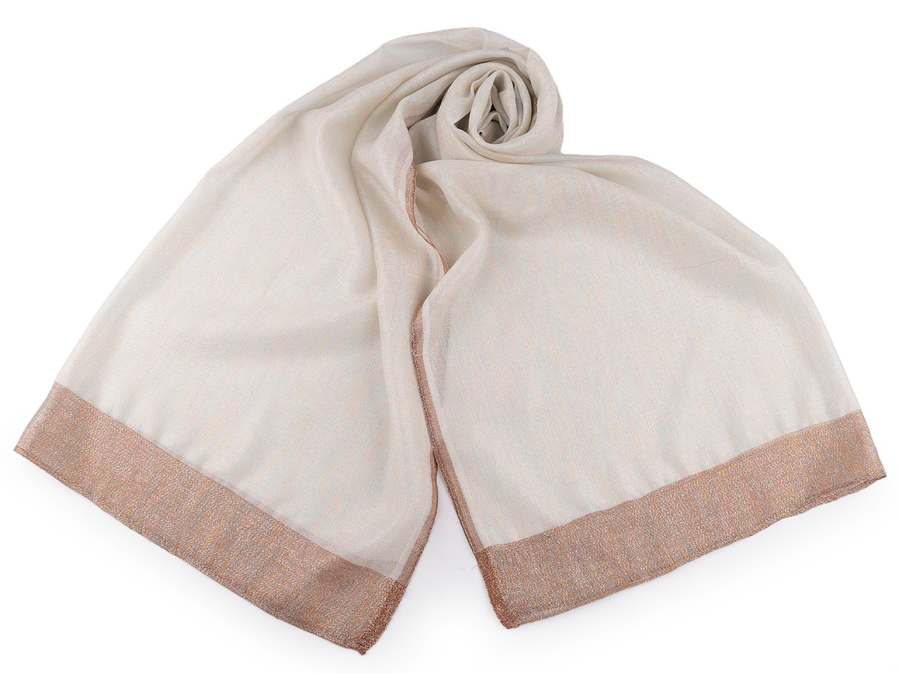 Eșarfă / șal cu lurex 75x190 cm - Negru (1 Bucată)