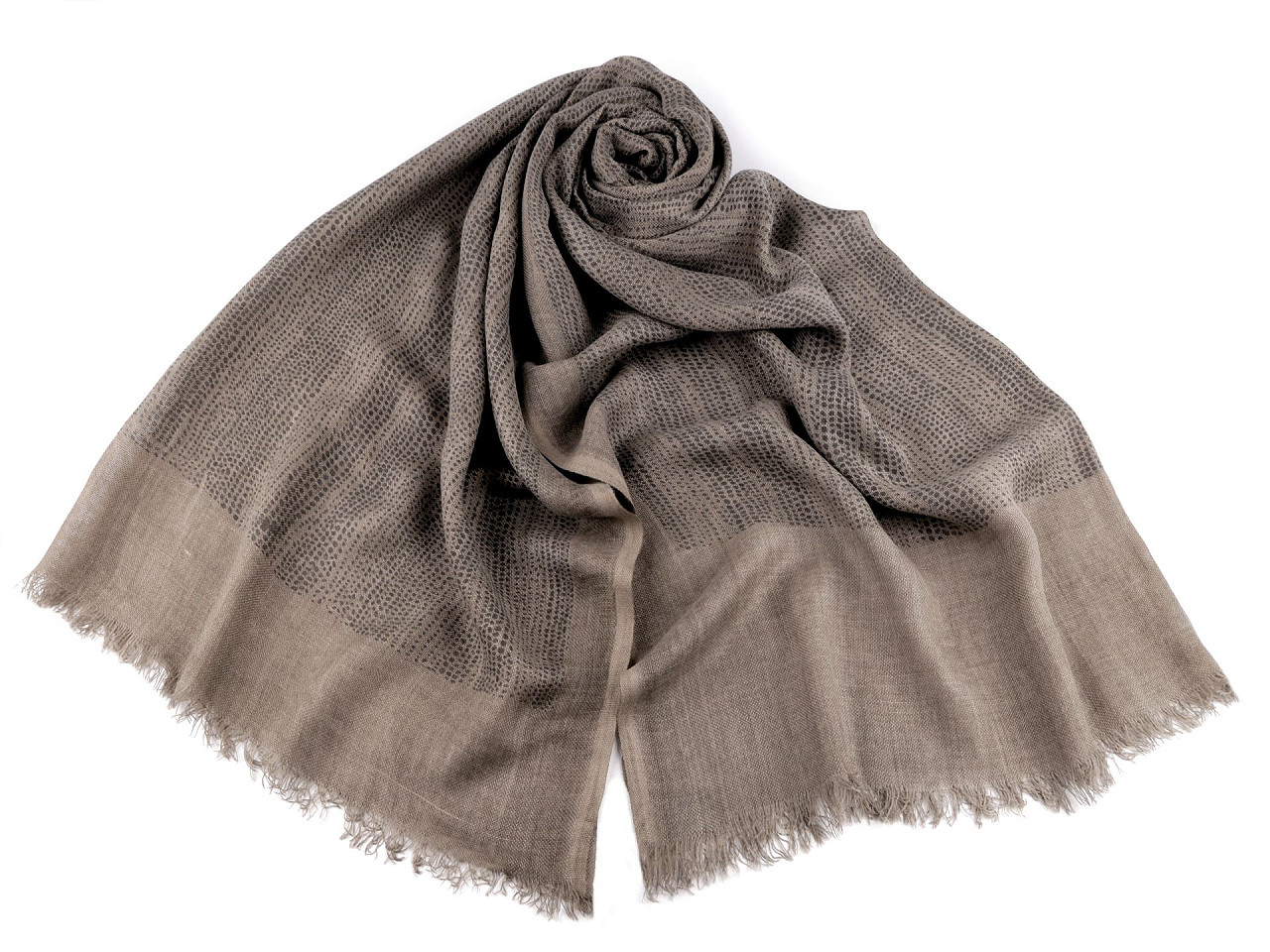 Eșarfă / șal / pled buline 95x210 cm - Taupe (1 Bucată)