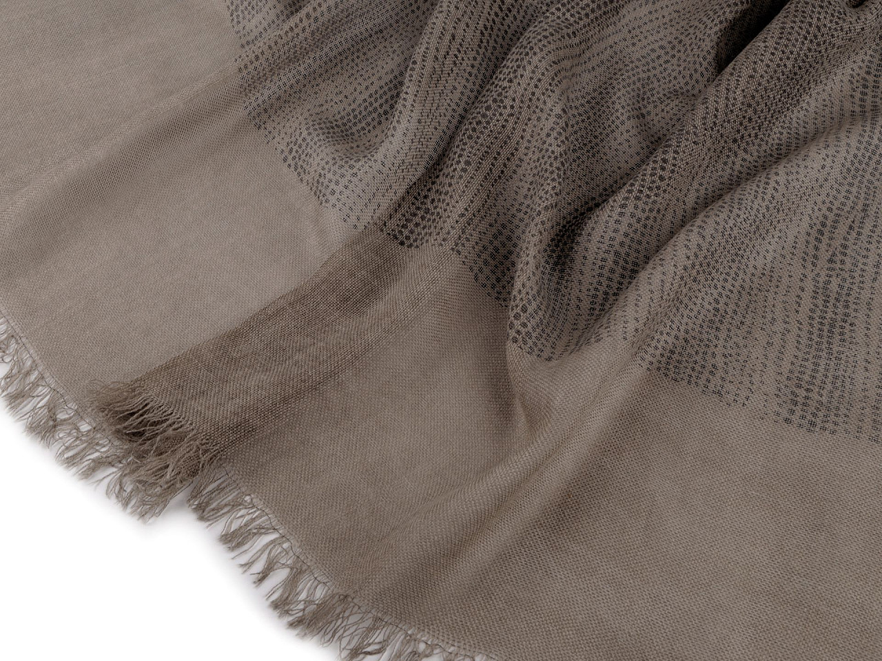 Eșarfă / șal / pled buline 95x210 cm - Taupe (1 Bucată)