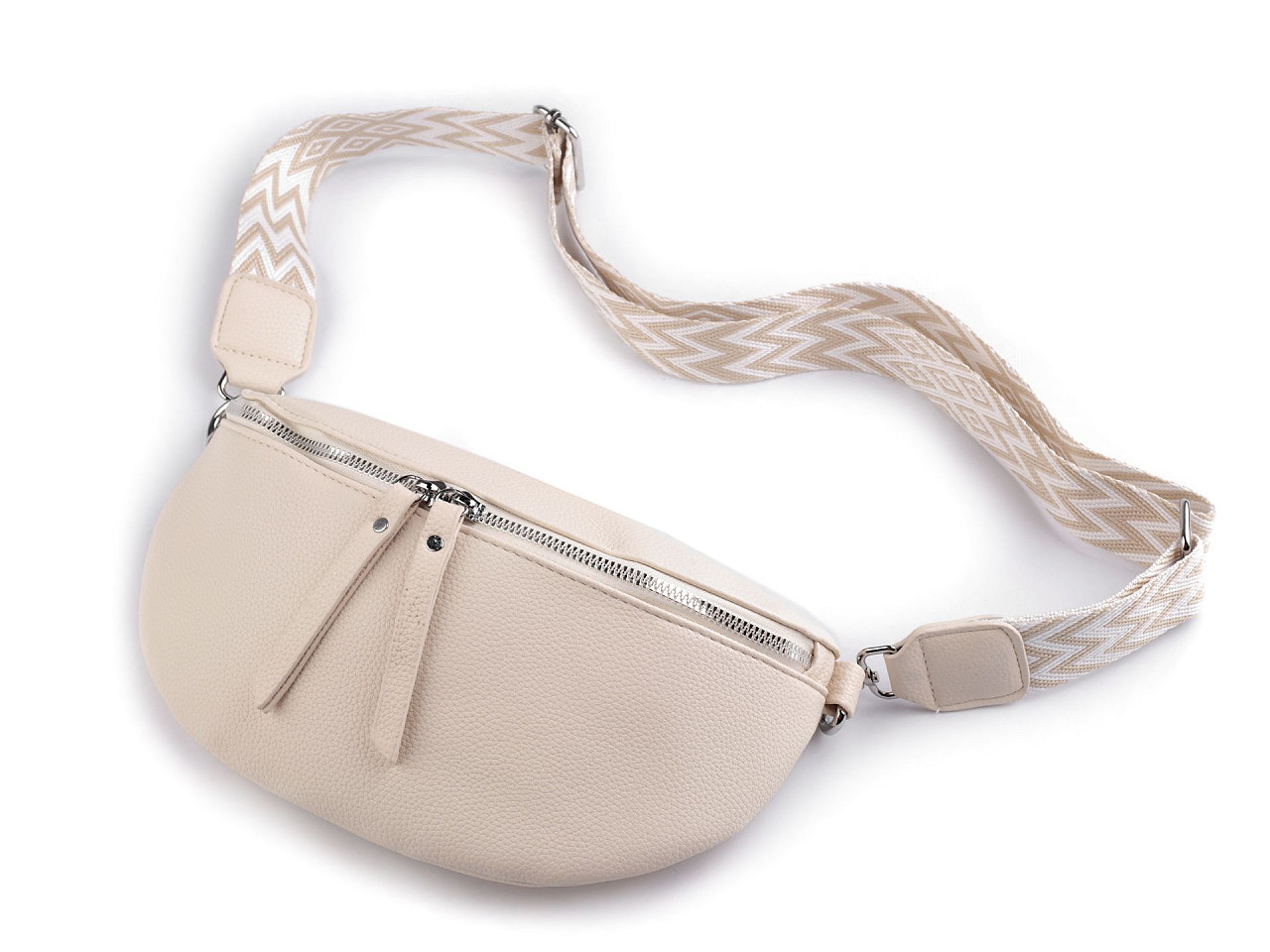 Geanta crossbody 27x18 cm - Gri neutral (1 Bucată)