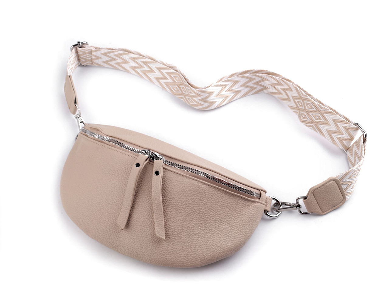 Geanta crossbody 27x18 cm - Gri neutral (1 Bucată)