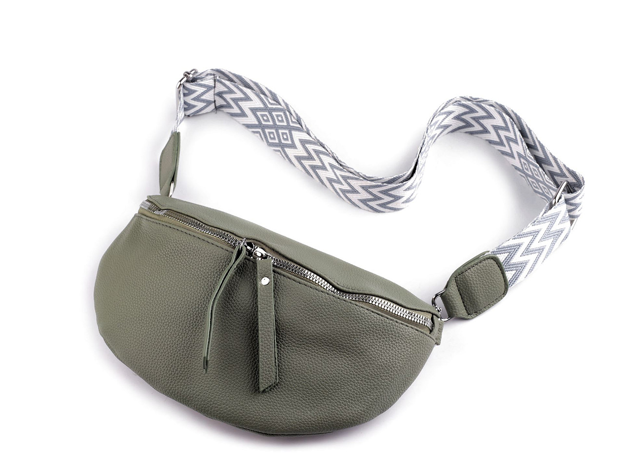 Geanta crossbody 27x18 cm - Gri neutral (1 Bucată)