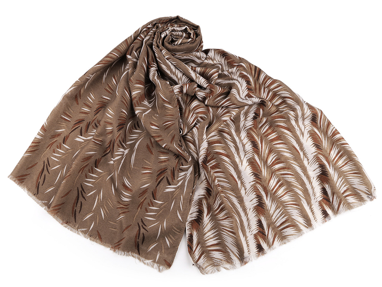 Eșarfă / șal frunze 85x180 cm - Albastru închis (1 Bucată)