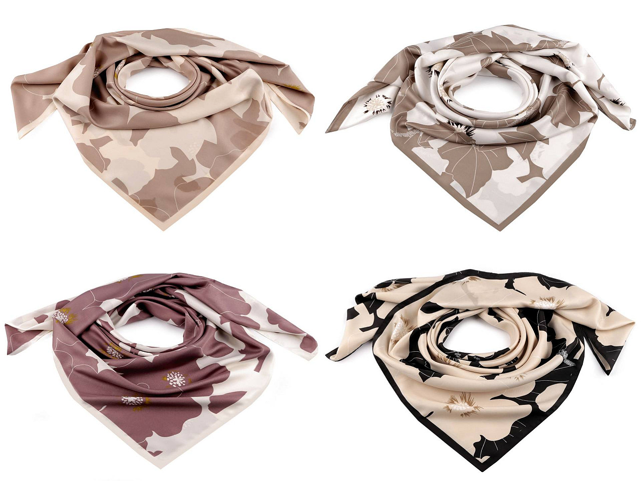 Eșarfă din satin 90x90 cm - Roz vintage (1 Bucată)