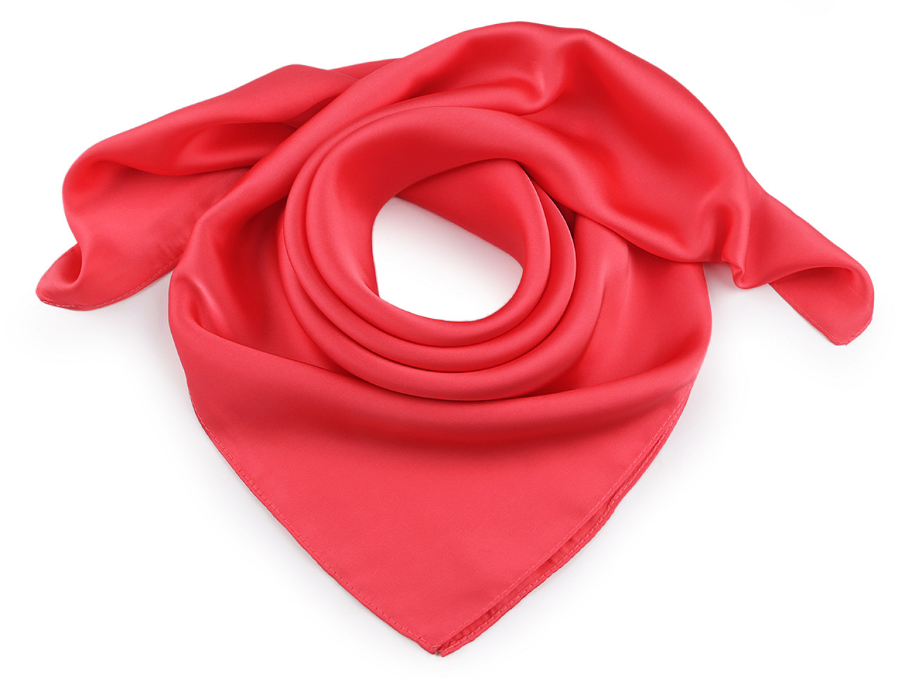 Eșarfă din satin, culoare uni, 70x70 cm - Roz vintage (1 Bucată)