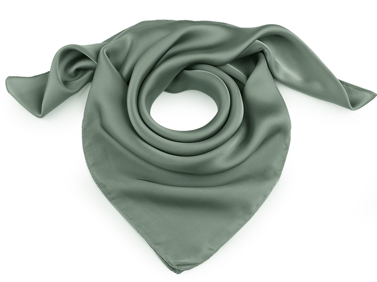 Eșarfă din satin, culoare uni, 70x70 cm - Roz vintage (1 Bucată)