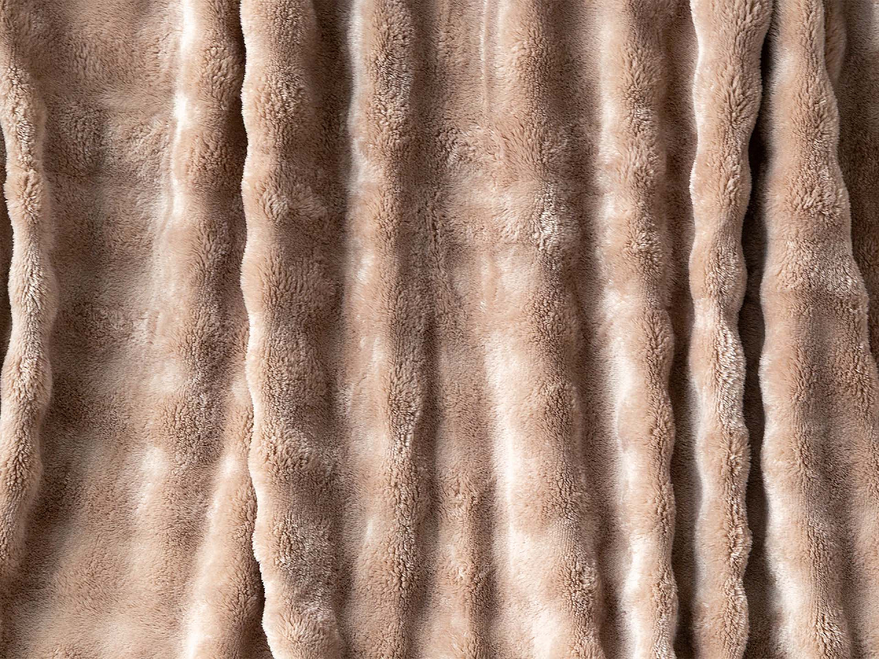 Pătură din fleece bubble 150x200 cm - Bej deschis (1 Bucată)