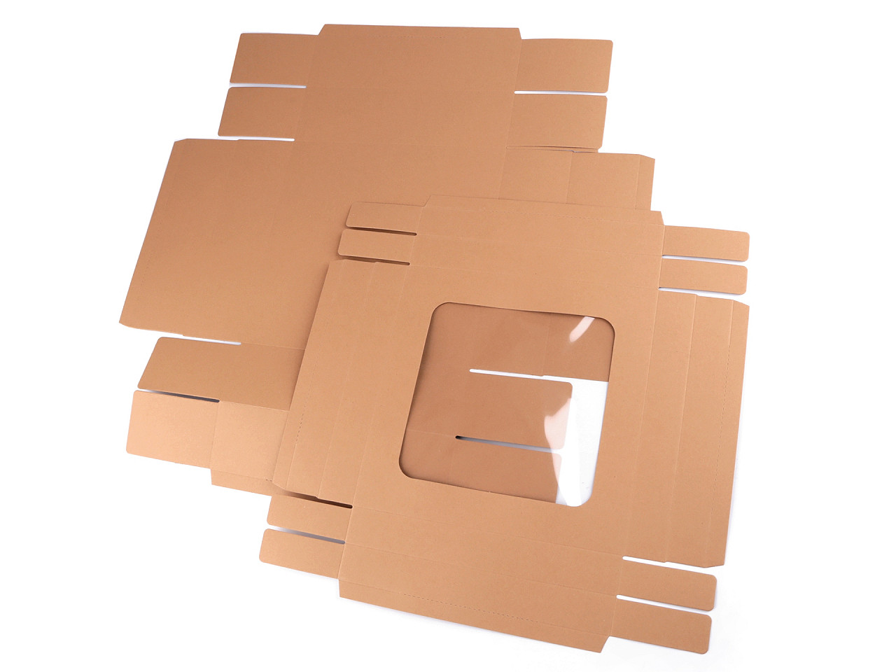 Cutie cu fereastră - Alb (4 Bucăți)