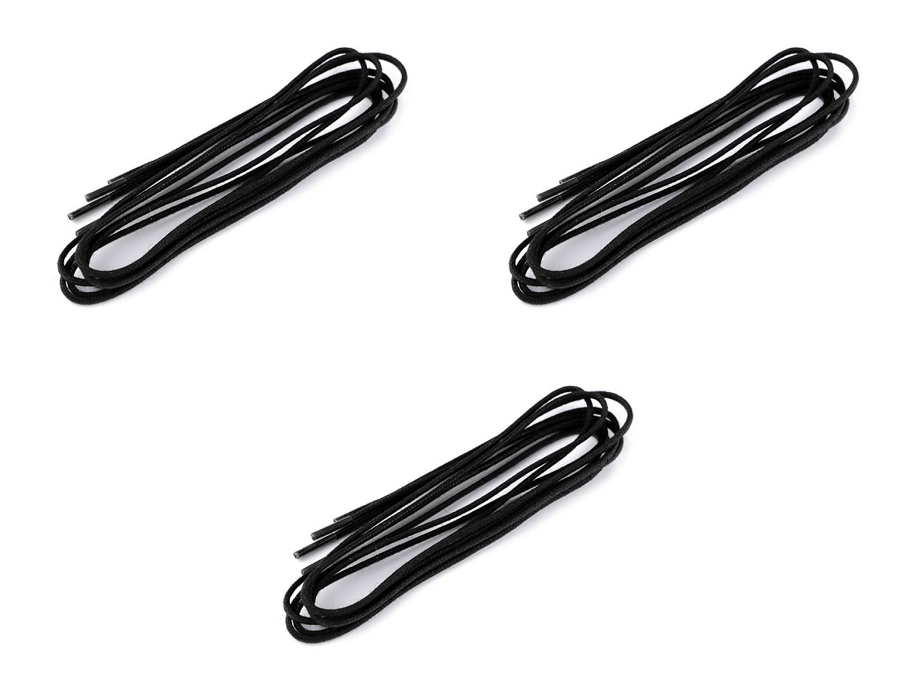 Sireturi 60; 70; 80; 90 cm - Negru (2 Bucăți)