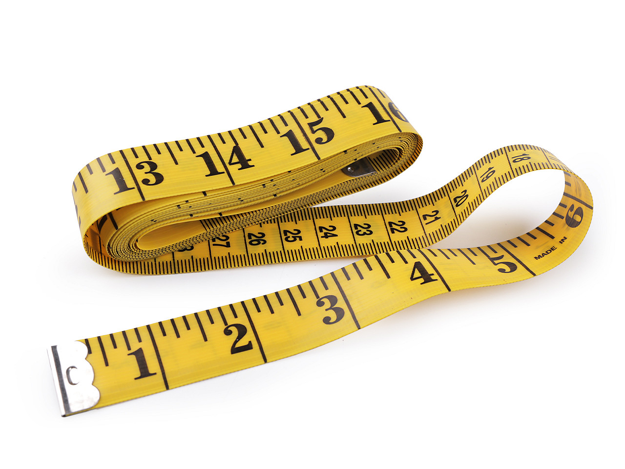 Centimetru de croitorie 300 cm - Galben (1 Bucată)