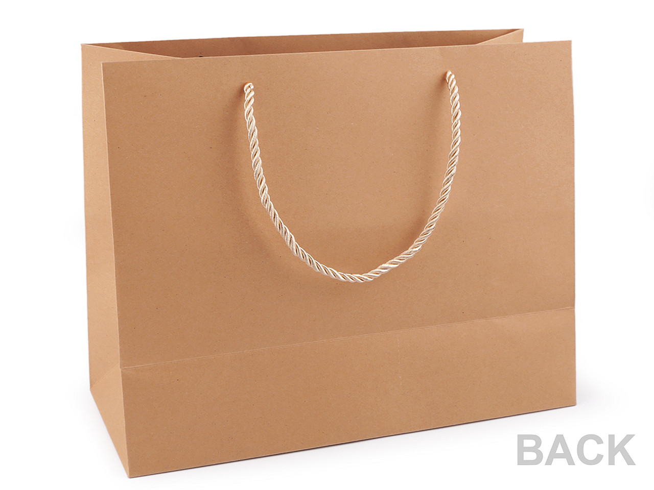 Pungă de hârtie natural cu fereastră - Maro natural (10 Bucăți)