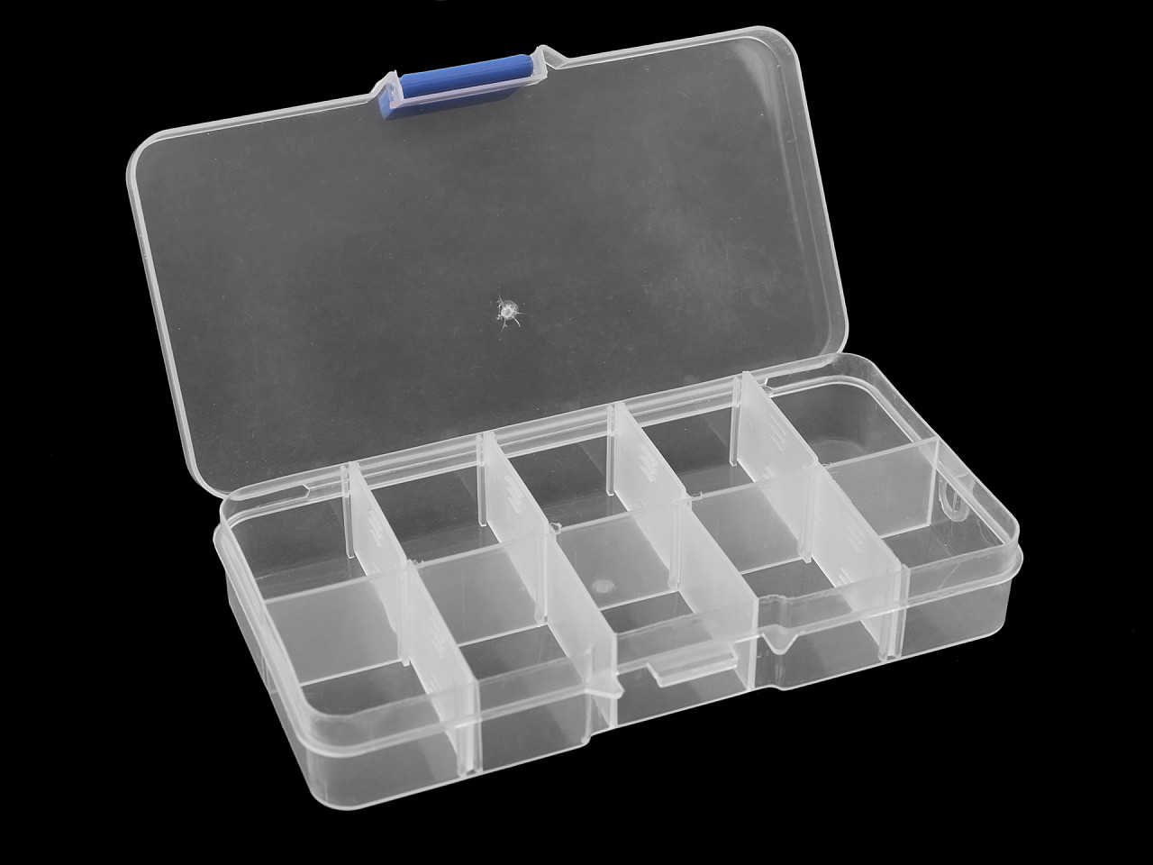 Cutie / organizator din plastic 6,8x12,7x2,2 cm - Transparent (1 Bucată)
