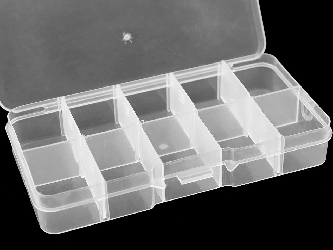 Cutie / organizator din plastic 6,8x12,7x2,2 cm - Transparent (1 Bucată)