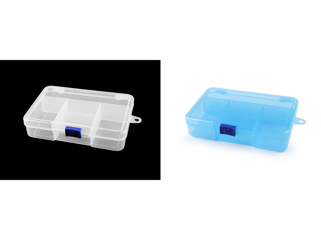 Cutie / organizator din plastic 3,3x9,5x14,5 cm - Transparent (1 Bucată)