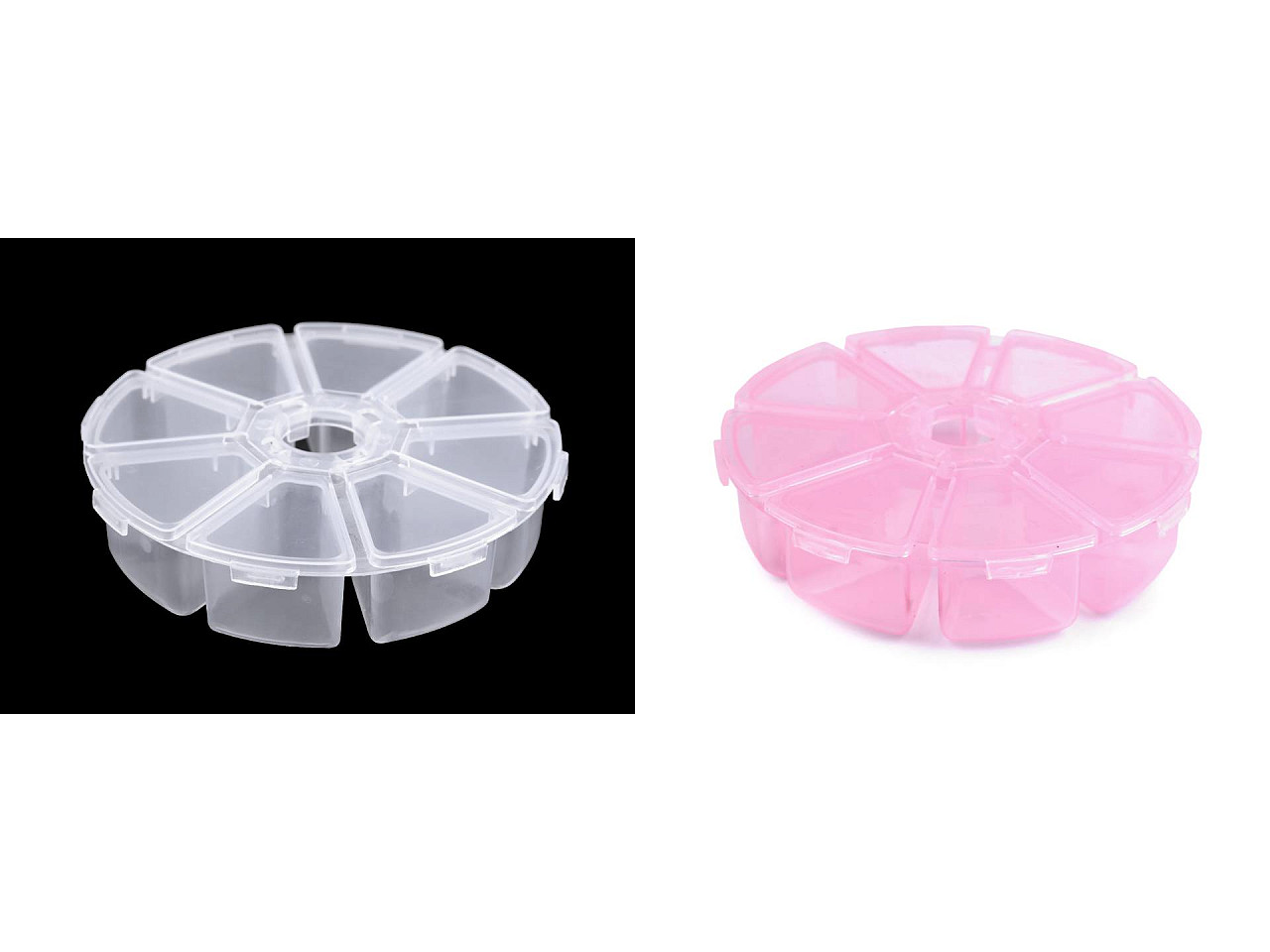 Cutie / organizator din plastic ø10 cm - Transparent (20 Bucăți) Cutie / organizator din plastic ø10 cm - Transparent (20 Bucăți)
