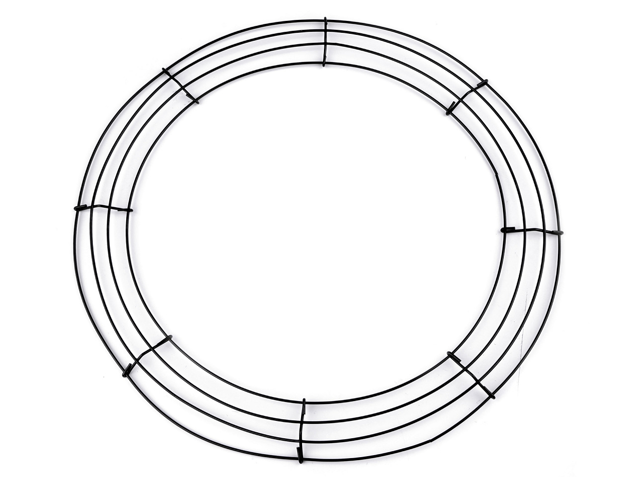 Bază de sarma pentru coroniță ø40 cm - Negru (4 Bucăți) Bază de sarma pentru coroniță ø40 cm - Negru (4 Bucăți)