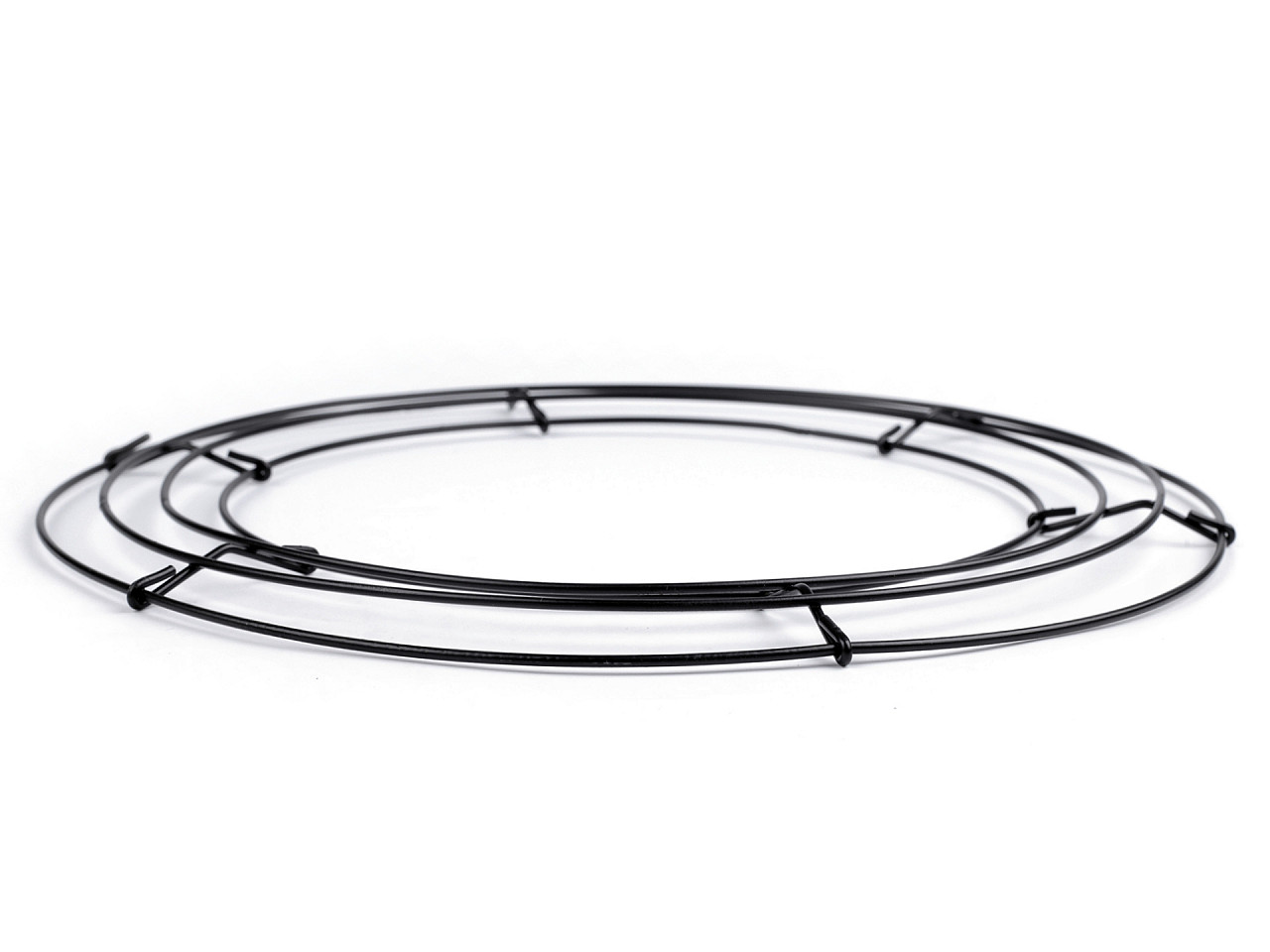 Bază de sarma pentru coroniță ø40 cm - Negru (4 Bucăți) Bază de sarma pentru coroniță ø40 cm - Negru (4 Bucăți)