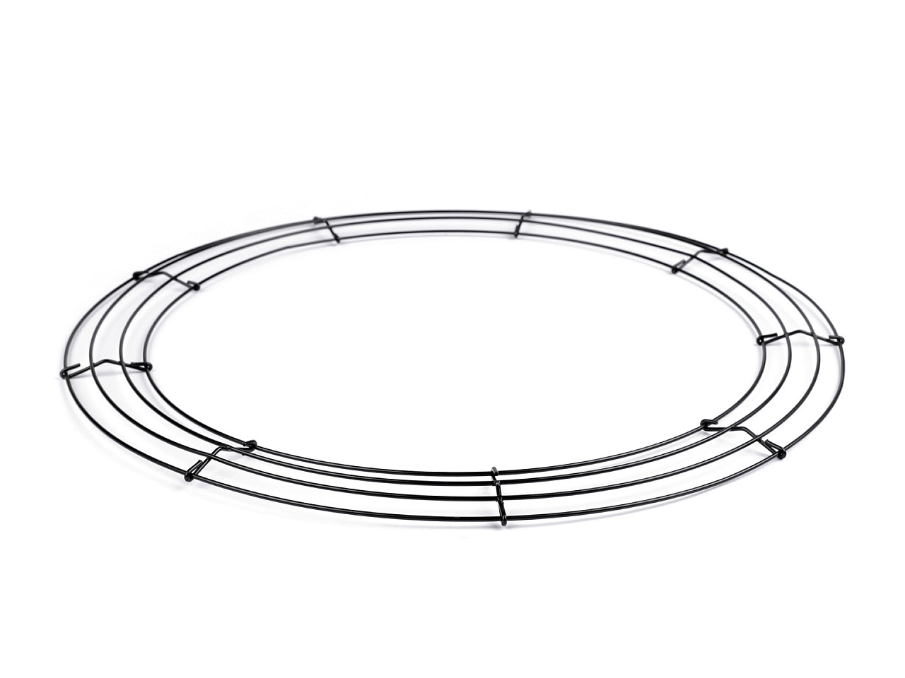 Bază de sarma pentru coroniță ø40 cm - Negru (4 Bucăți) Bază de sarma pentru coroniță ø40 cm - Negru (4 Bucăți)