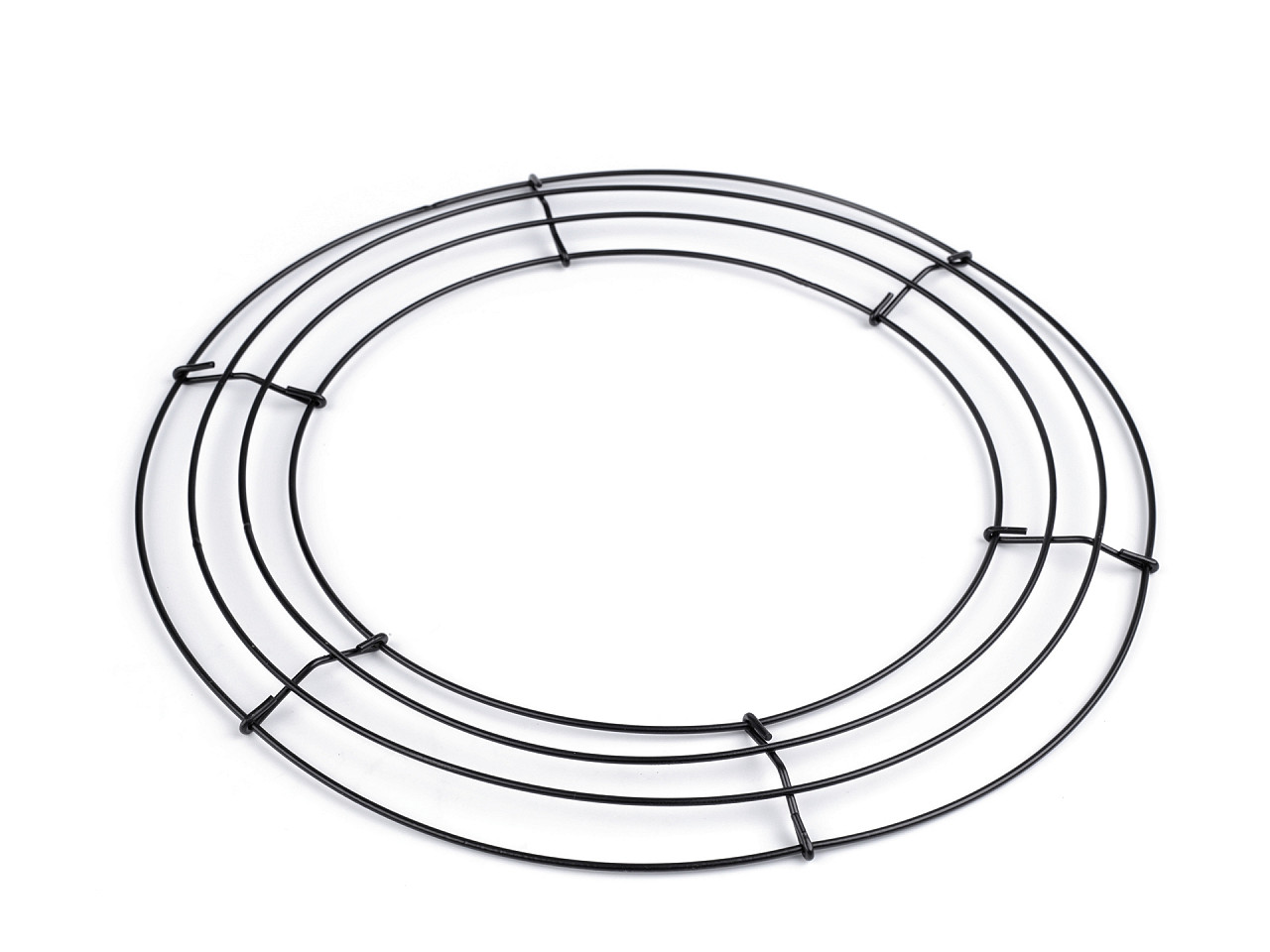 Baza de sarma pentru coroana ø30 cm - Negru (10 Bucăți) Baza de sarma pentru coroana ø30 cm - Negru (10 Bucăți)