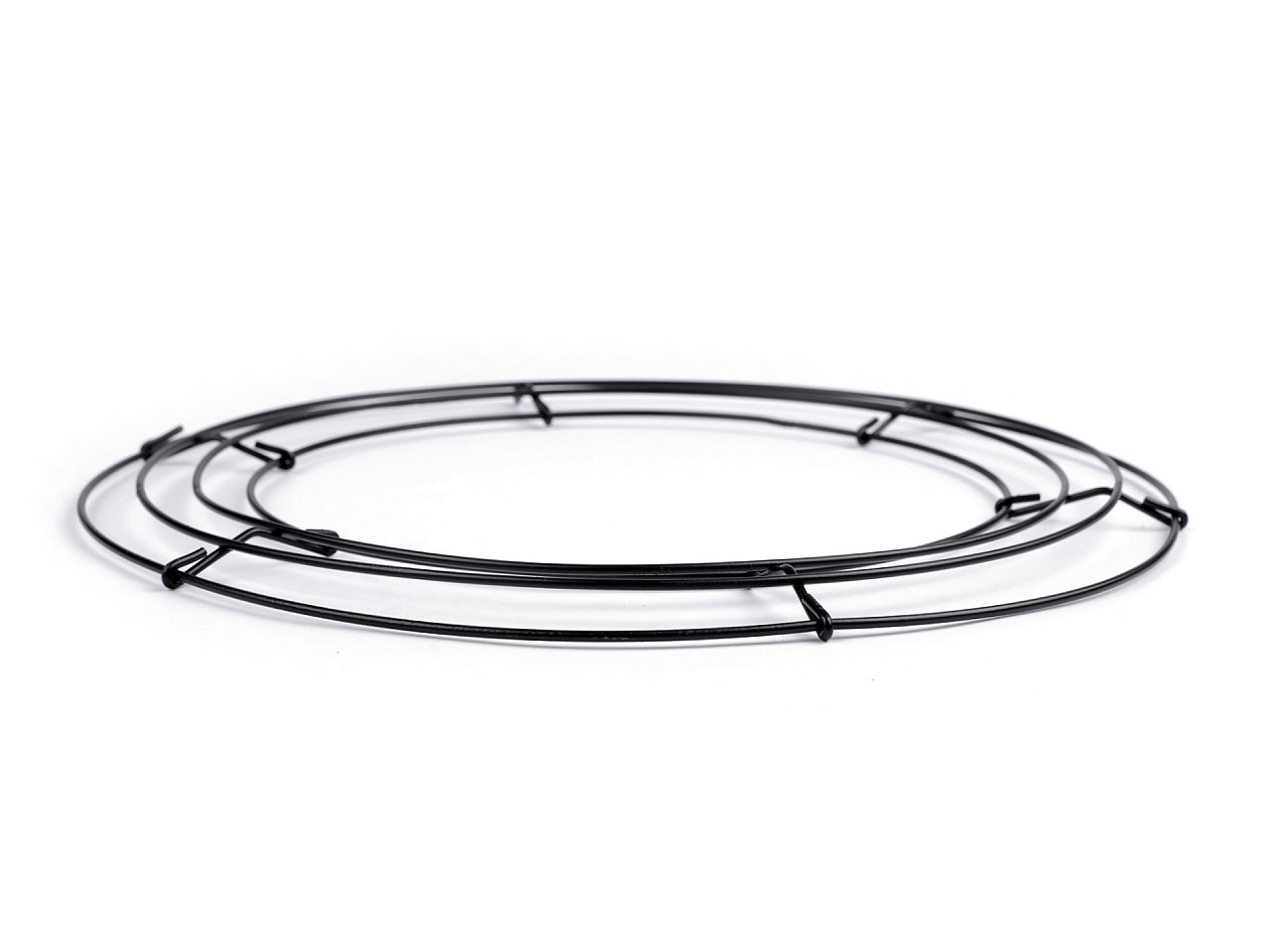 Baza de sarma pentru coroana ø30 cm - Negru (10 Bucăți) Baza de sarma pentru coroana ø30 cm - Negru (10 Bucăți)