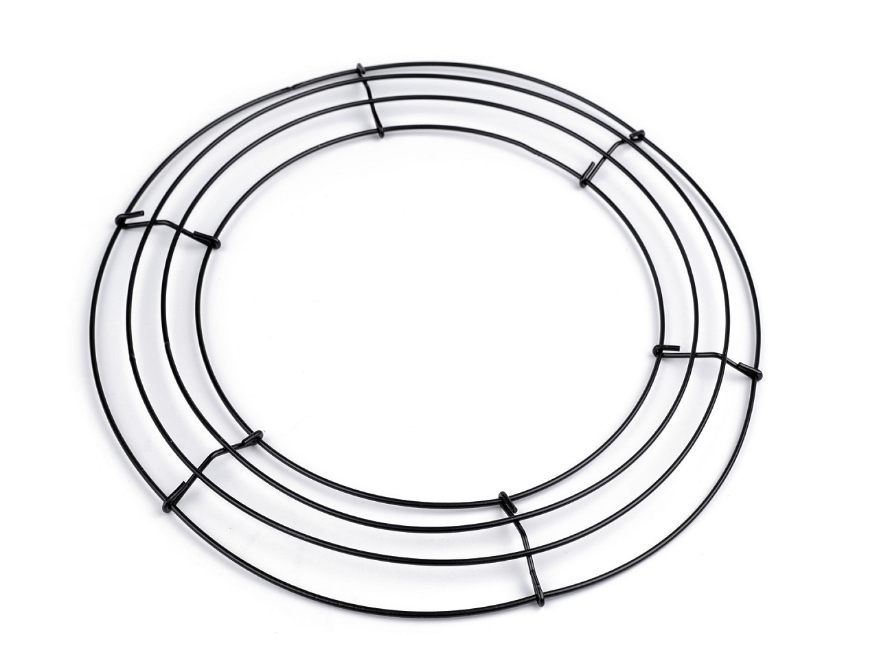 Baza de sarma pentru coroana ø30 cm - Negru (10 Bucăți) Baza de sarma pentru coroana ø30 cm - Negru (10 Bucăți)