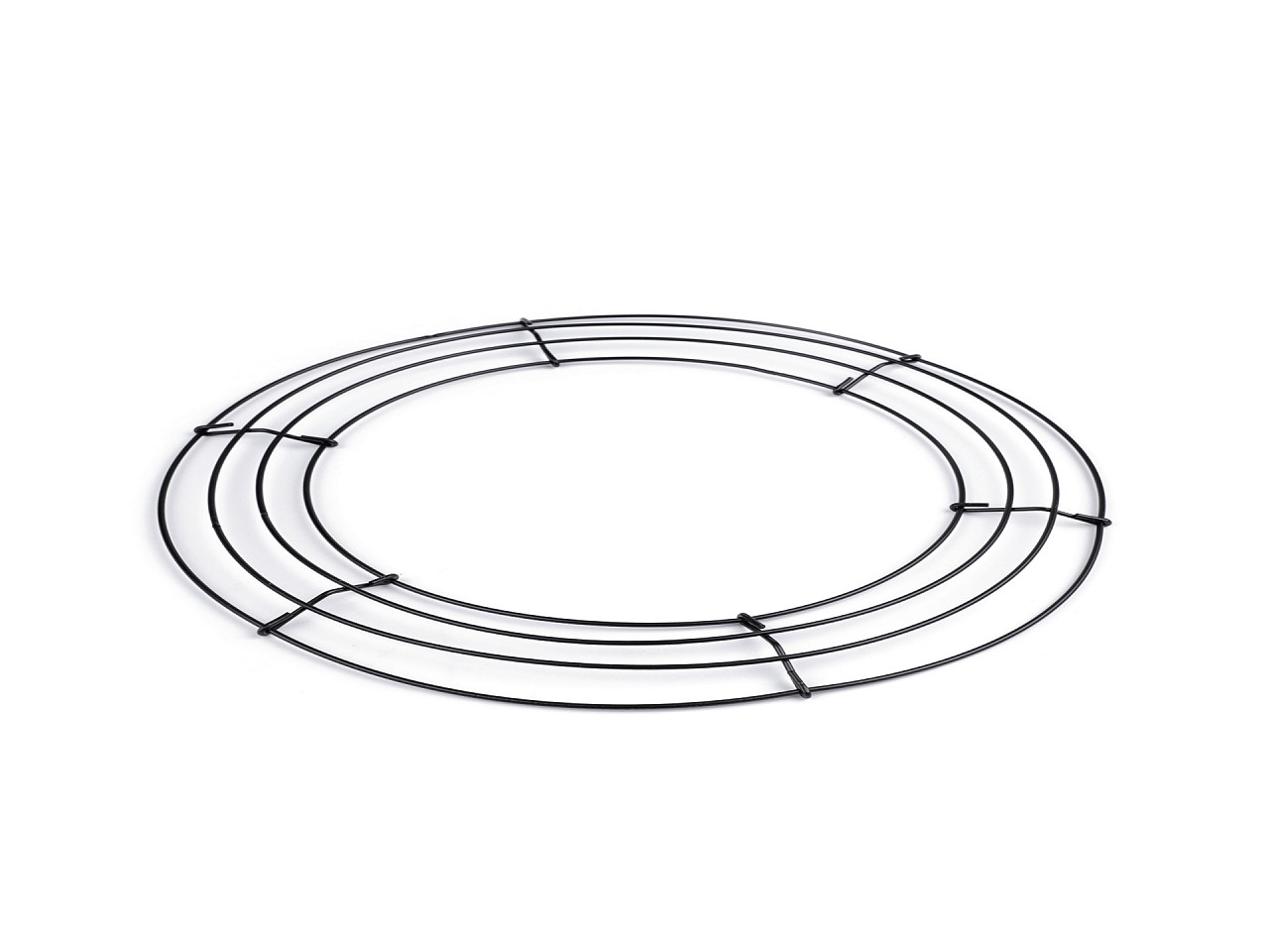 Baza de sarma pentru coroana ø30 cm - Negru (10 Bucăți) Baza de sarma pentru coroana ø30 cm - Negru (10 Bucăți)
