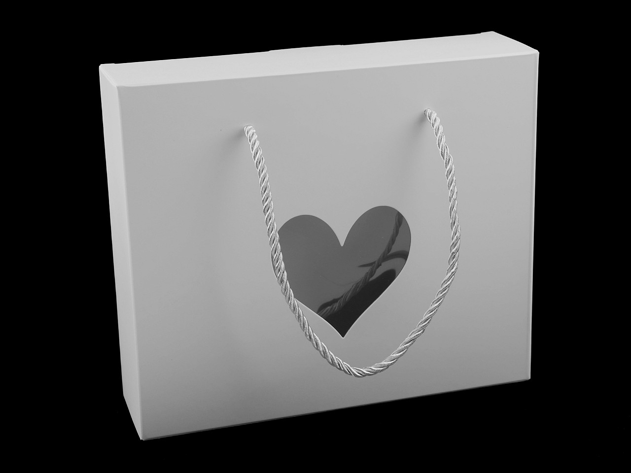 Cutie cu orificiu inimă și șnur - Roz deschis (3 Bucăți)