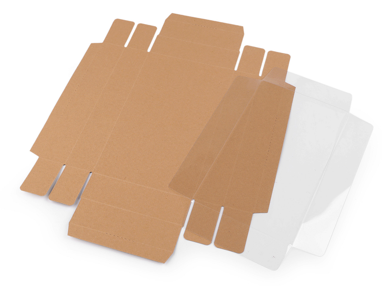 Cutie cu capac transparent - Alb (10 Bucăți)