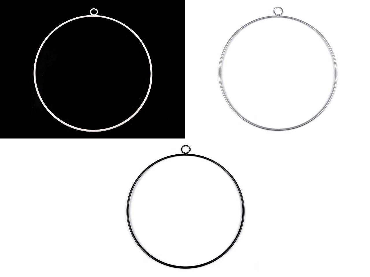 Cerc metalic ø30 cm - Auriu (1 Bucată)