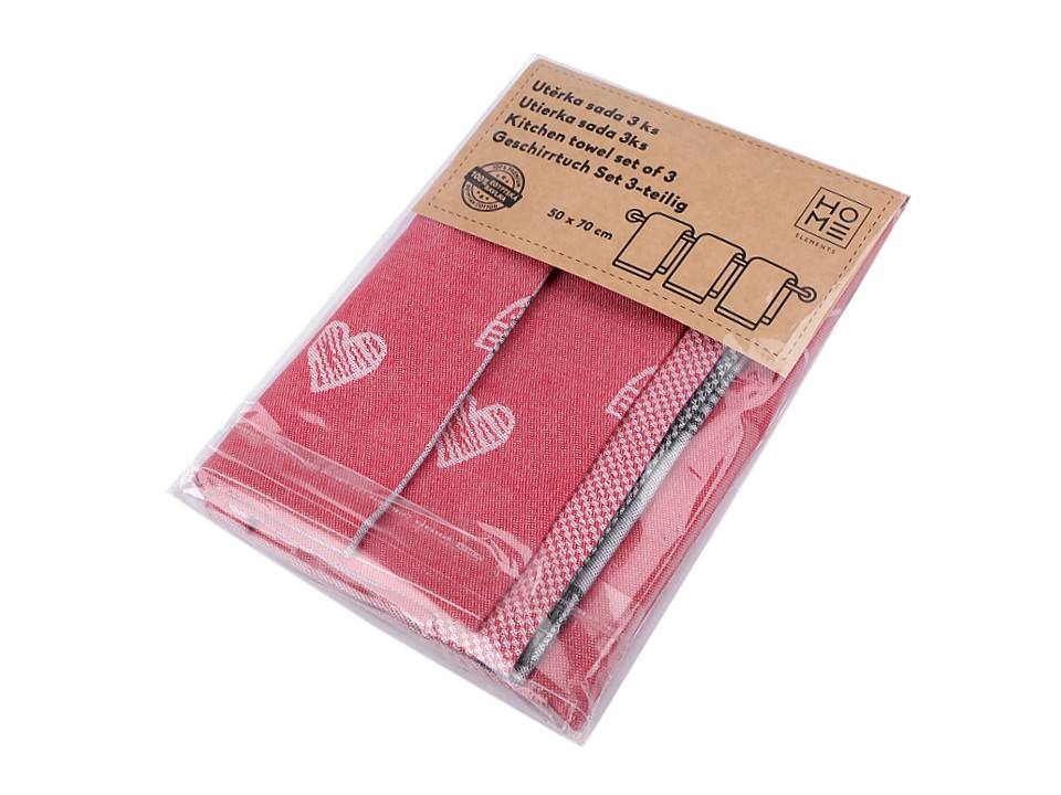 Prosop din bumbac 50x70 cm - Teracota (3 Bucăți)