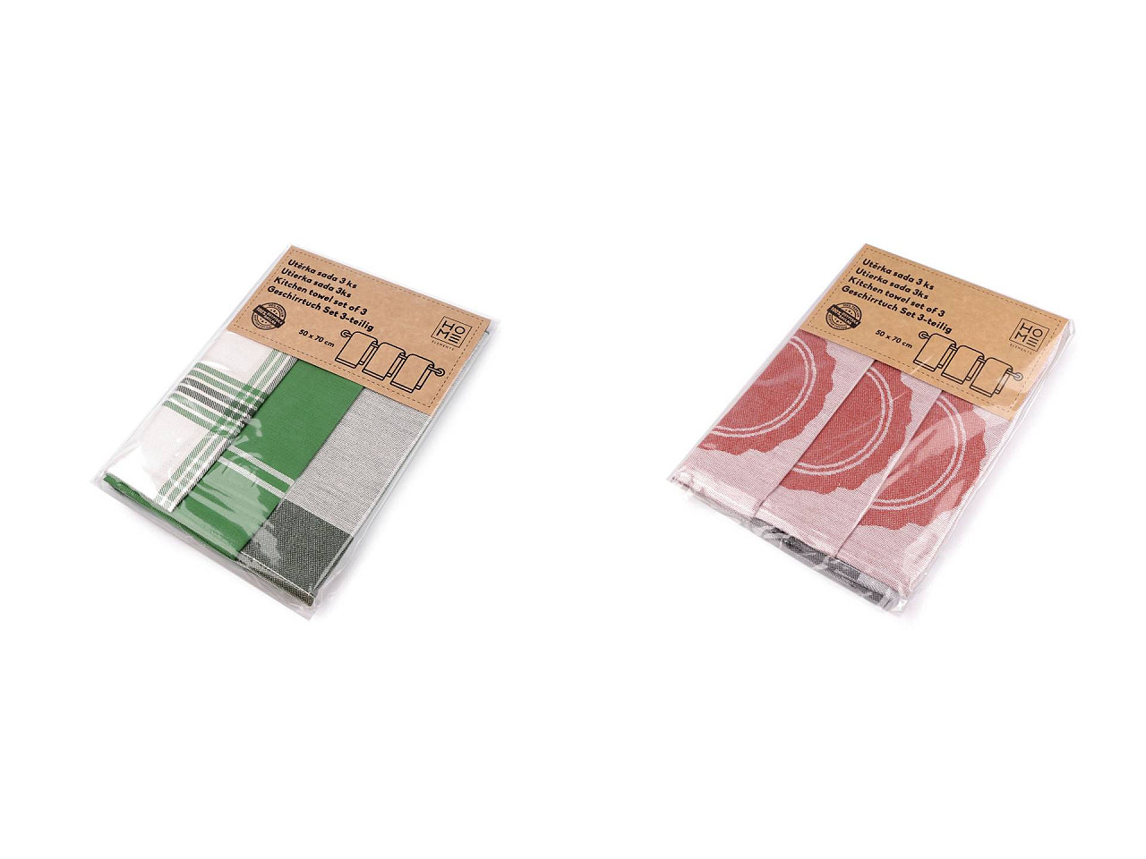 Prosop din bumbac 50x70 cm - Teracota (3 Bucăți)