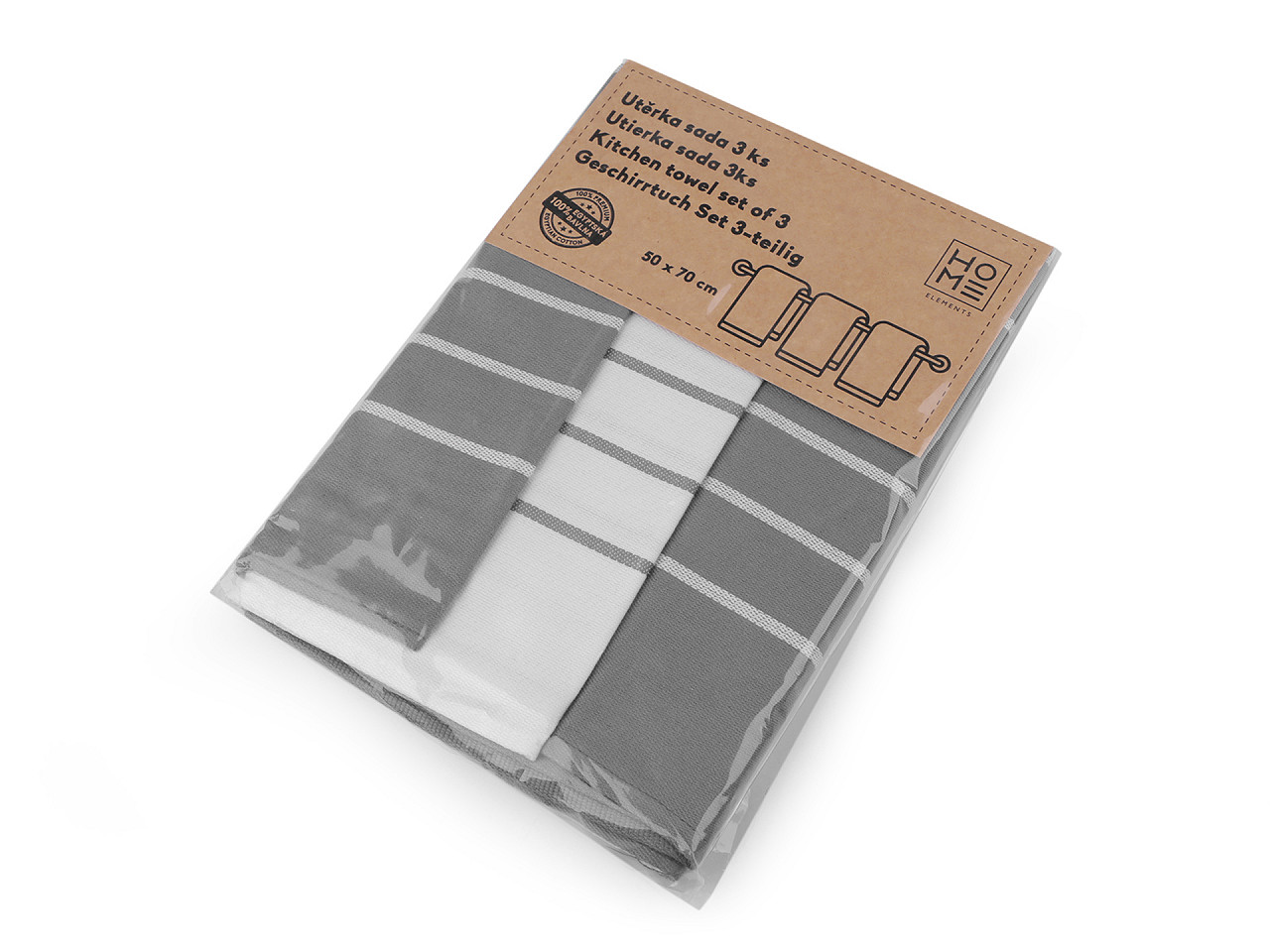 Prosop din bumbac 50x70 cm - Teracota (3 Bucăți)