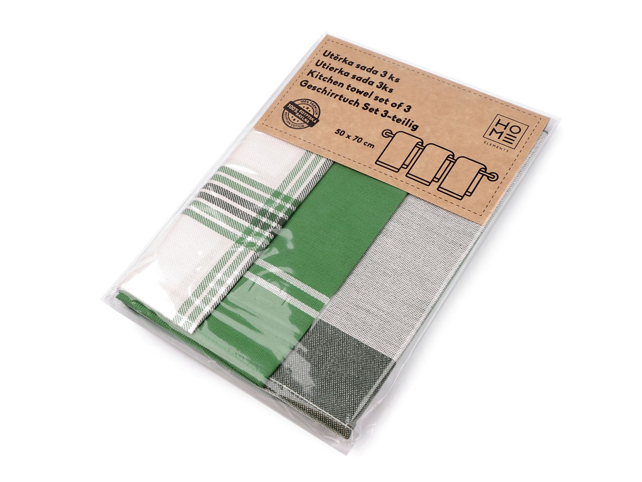 Prosop din bumbac 50x70 cm - Teracota (3 Bucăți)