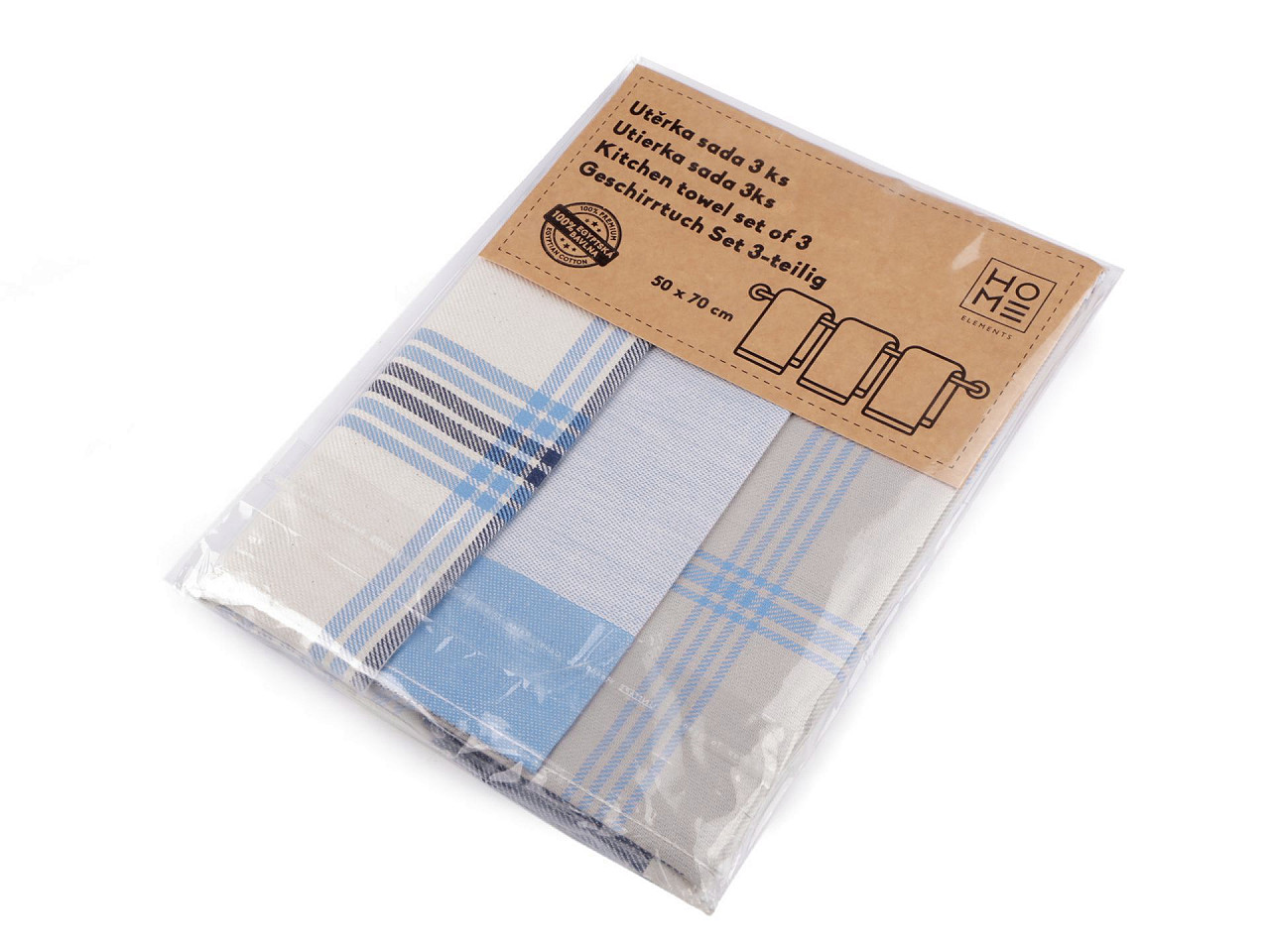 Prosop din bumbac 50x70 cm - Teracota (3 Bucăți)