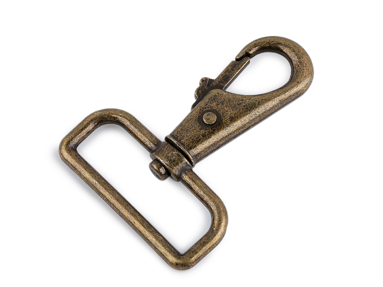 Carabină metalică pivotantă, orificiu 40 mm - Alamă antică (5 Bucăți)