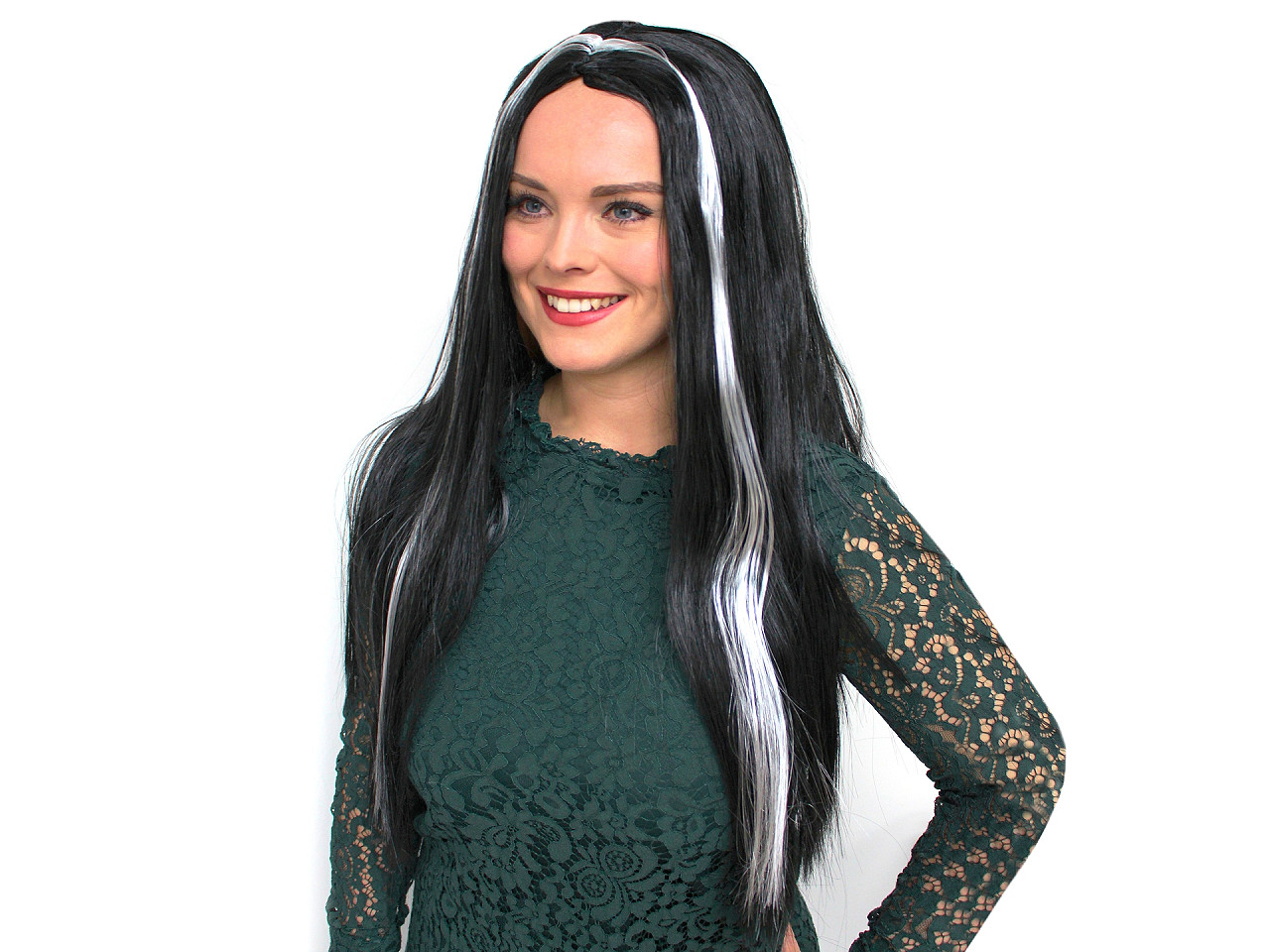 Peruca de carnaval - Negru (1 Bucată)