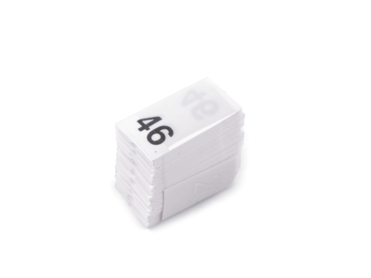 Etichete de mărime pentru haine - Alb (1 Buchet)