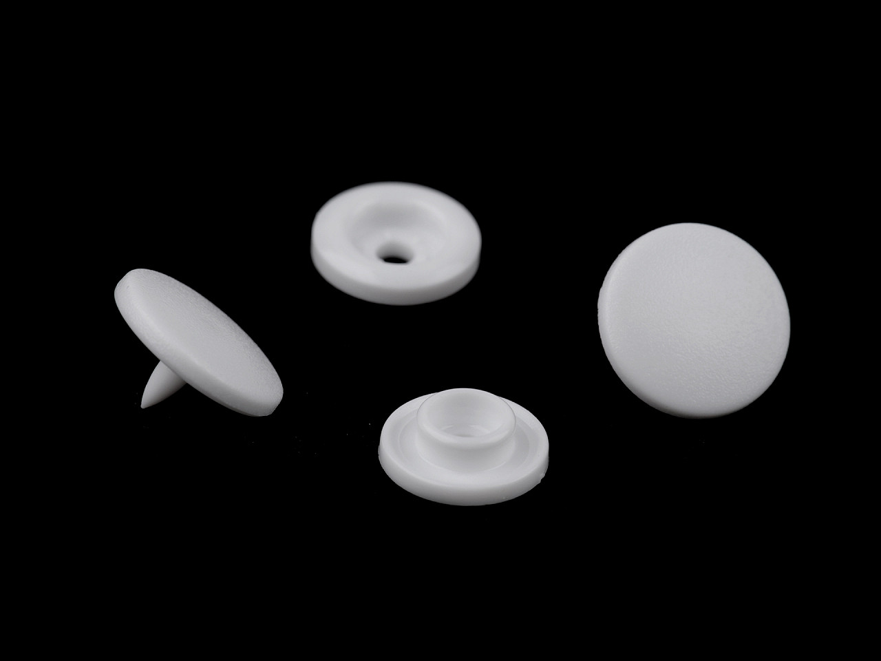 Capse din plastic  20" - Roz deschis (50 Seturi)