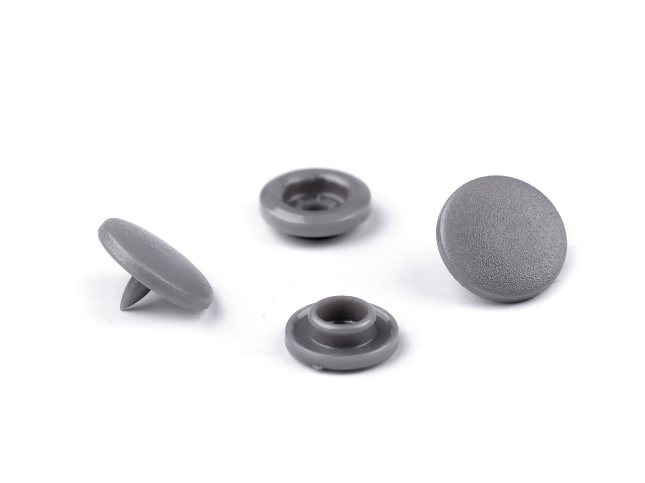 Capse din plastic  20" - Roz deschis (50 Seturi)