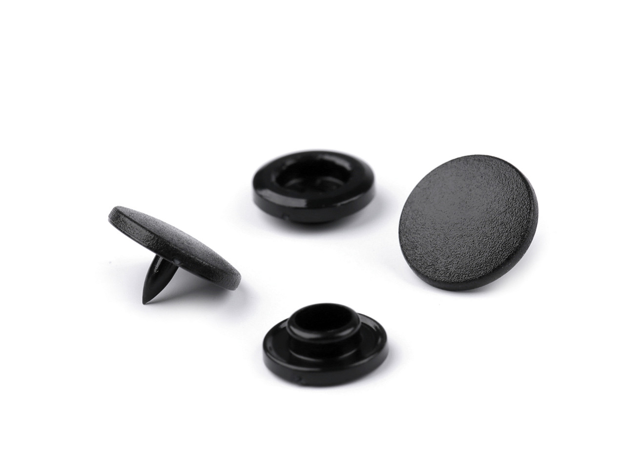 Capse din plastic  20" - Roz deschis (50 Seturi)