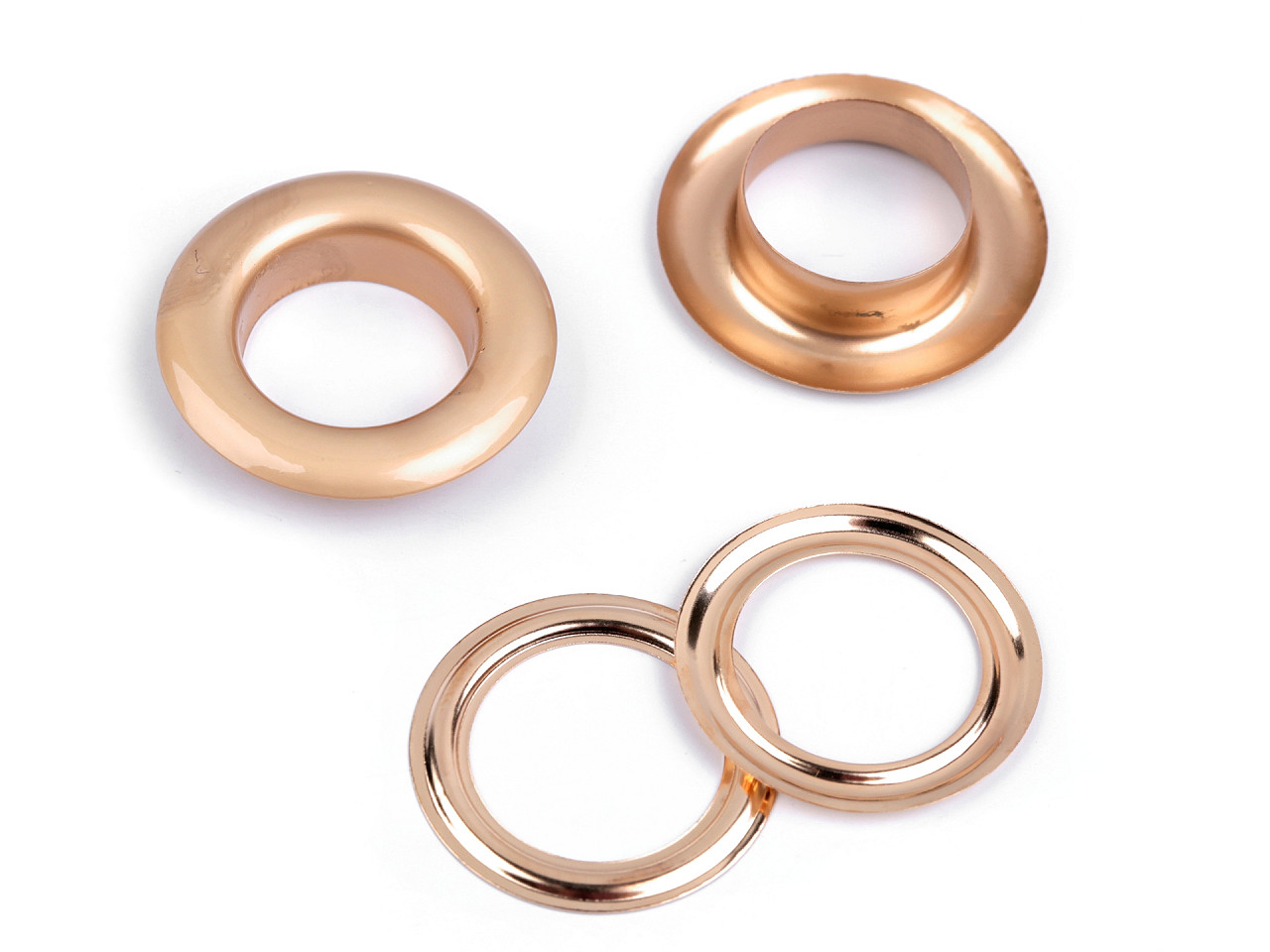 Ocheti metalici  ø16 mm - Nichel (33 Perechi)