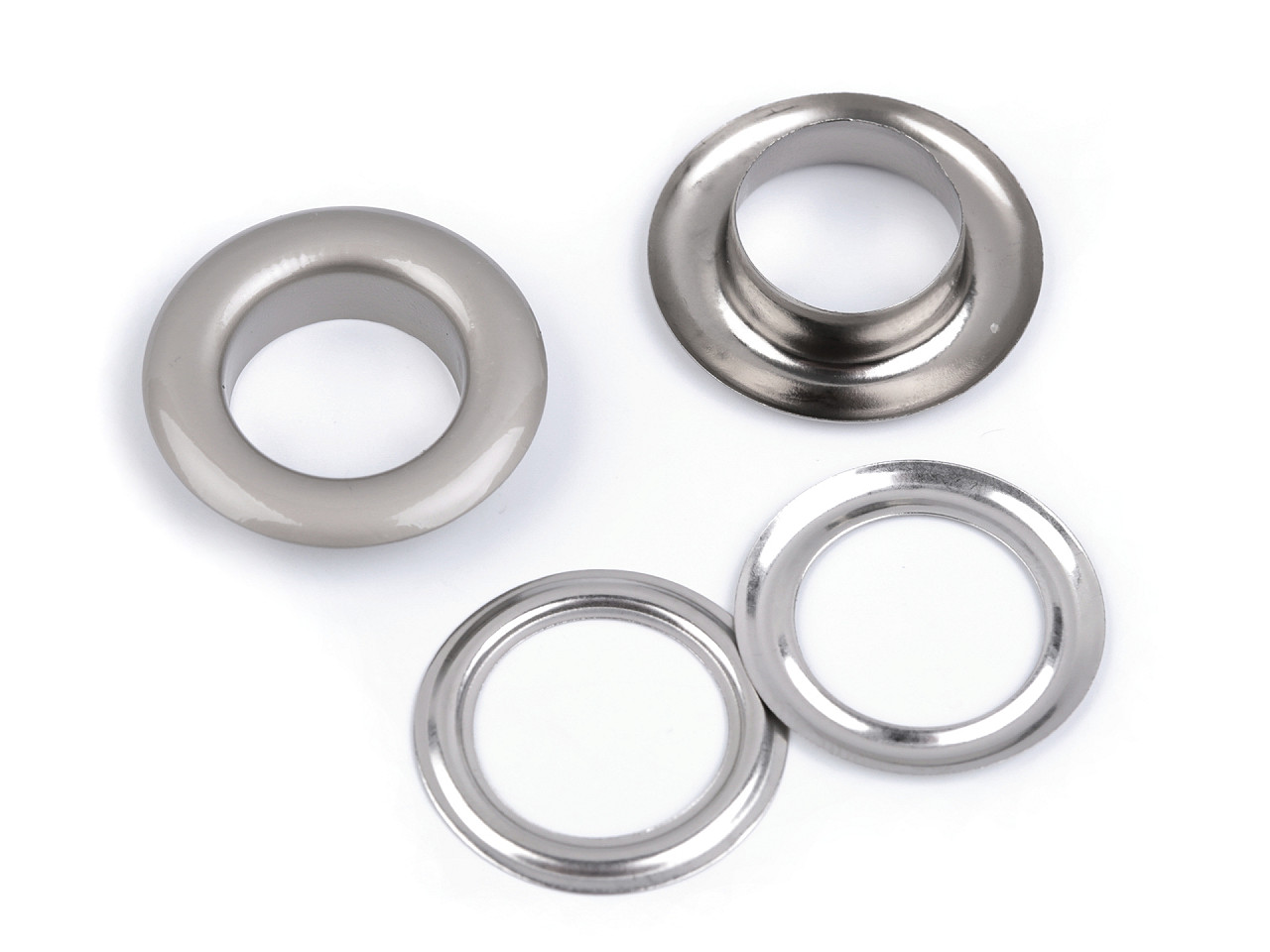 Ocheti metalici  ø16 mm - Nichel (33 Perechi)