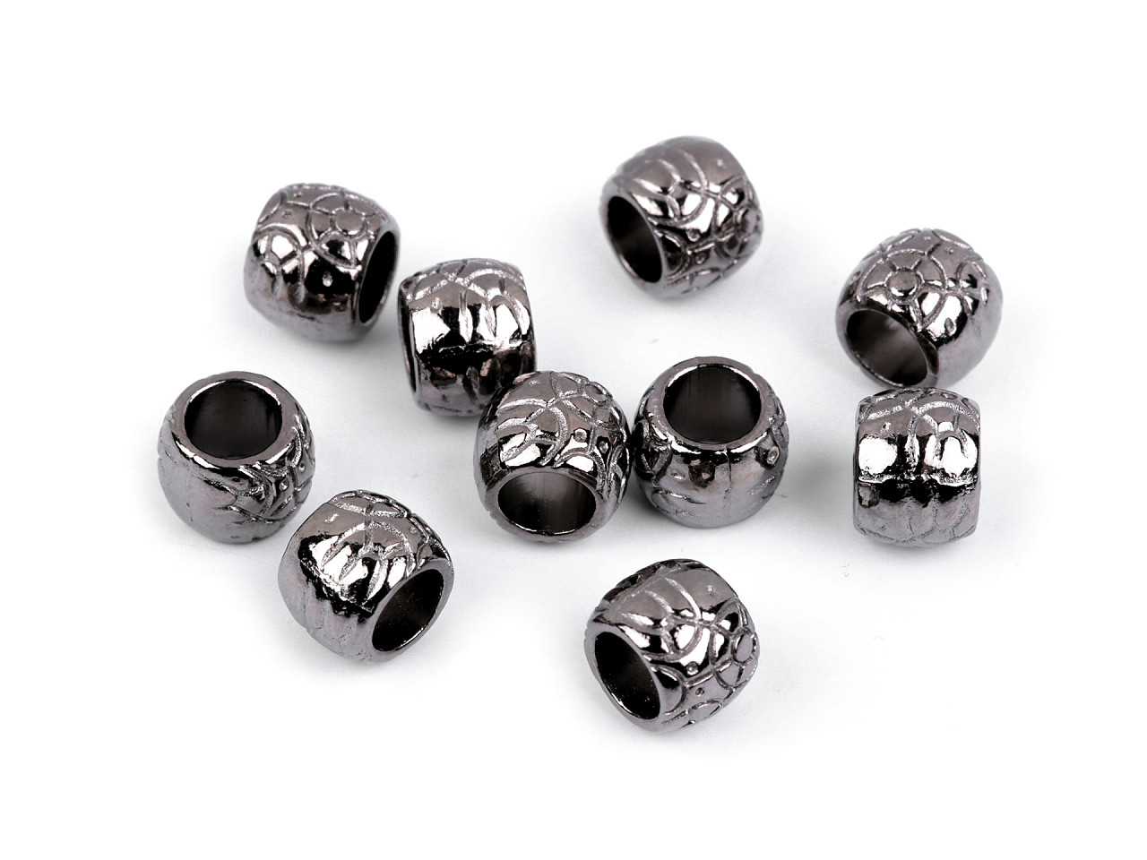 Terminatii snur ø5,5 mm - Nichel negru (10 Bucăți)